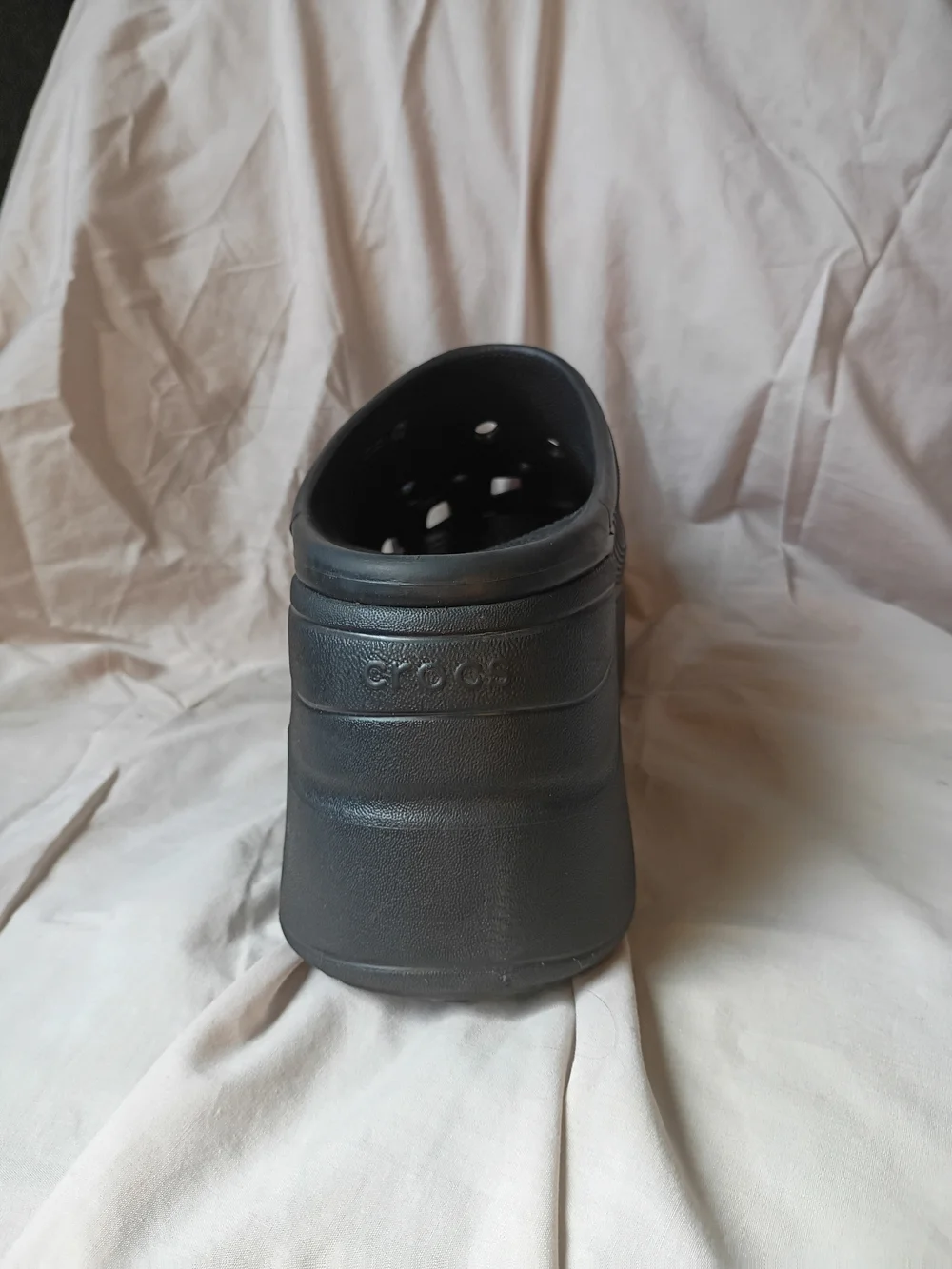 CROCS Black Platform Clog Heels